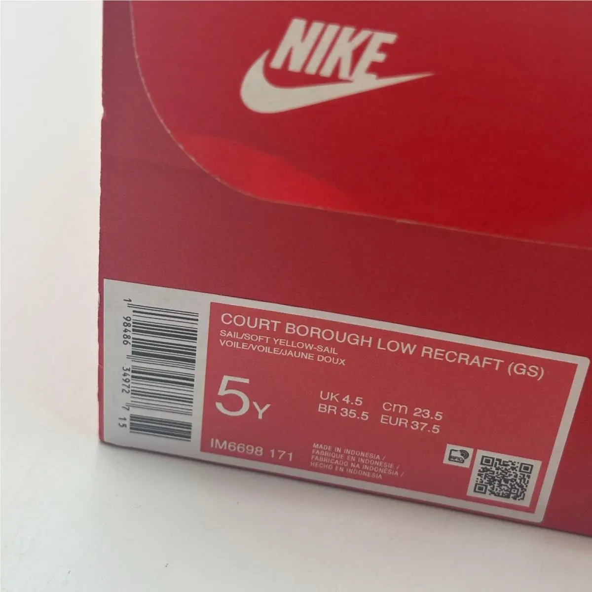 Nike shoes - Court Borough Low Recraft (GS) - Yellow 0