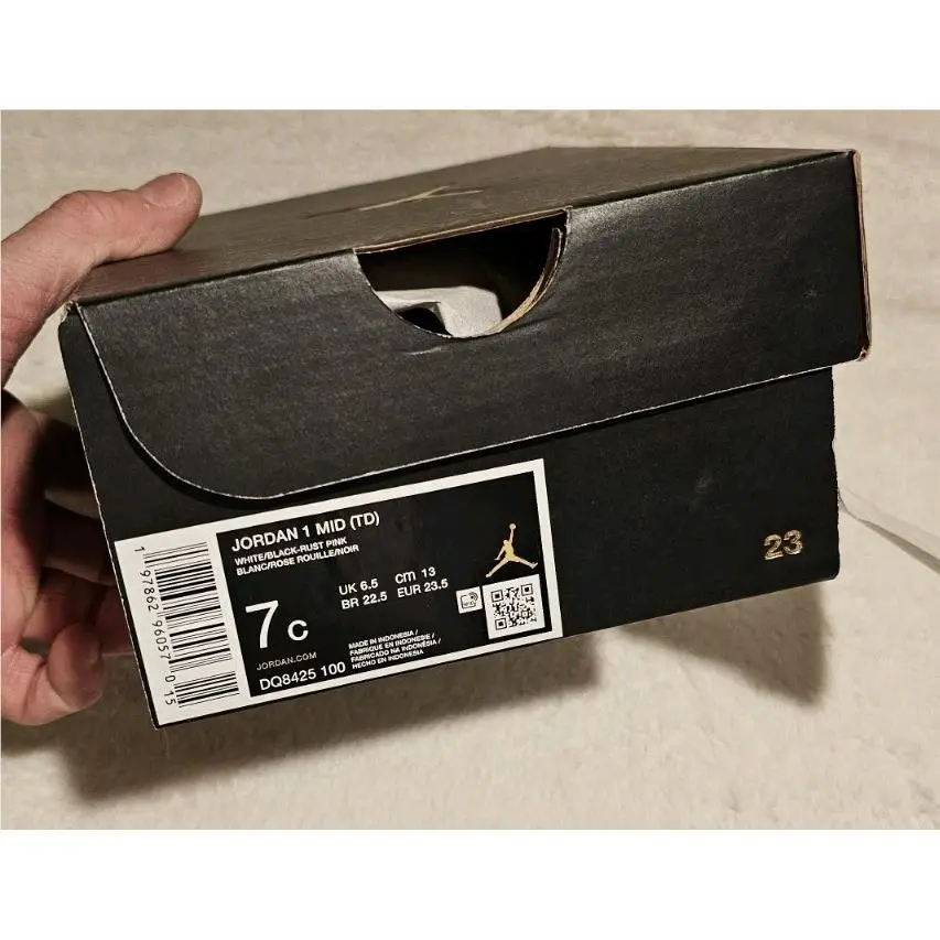 Nike shoes - Air Jordan 1 Mid - Air Mid - white, black, rust pink 6