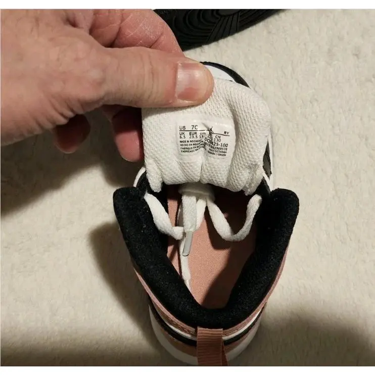 Nike shoes - Air Jordan 1 Mid - Air Mid - white, black, rust pink 10
