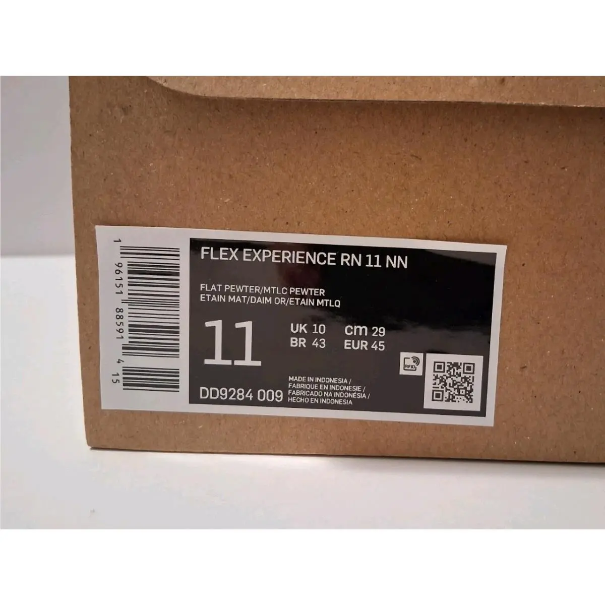 Nike shoes - Nike Flex Experience - Flex Experience - DD9284 009 - Flat Pewter / Gold Suede / White / Metallic Pewter 2