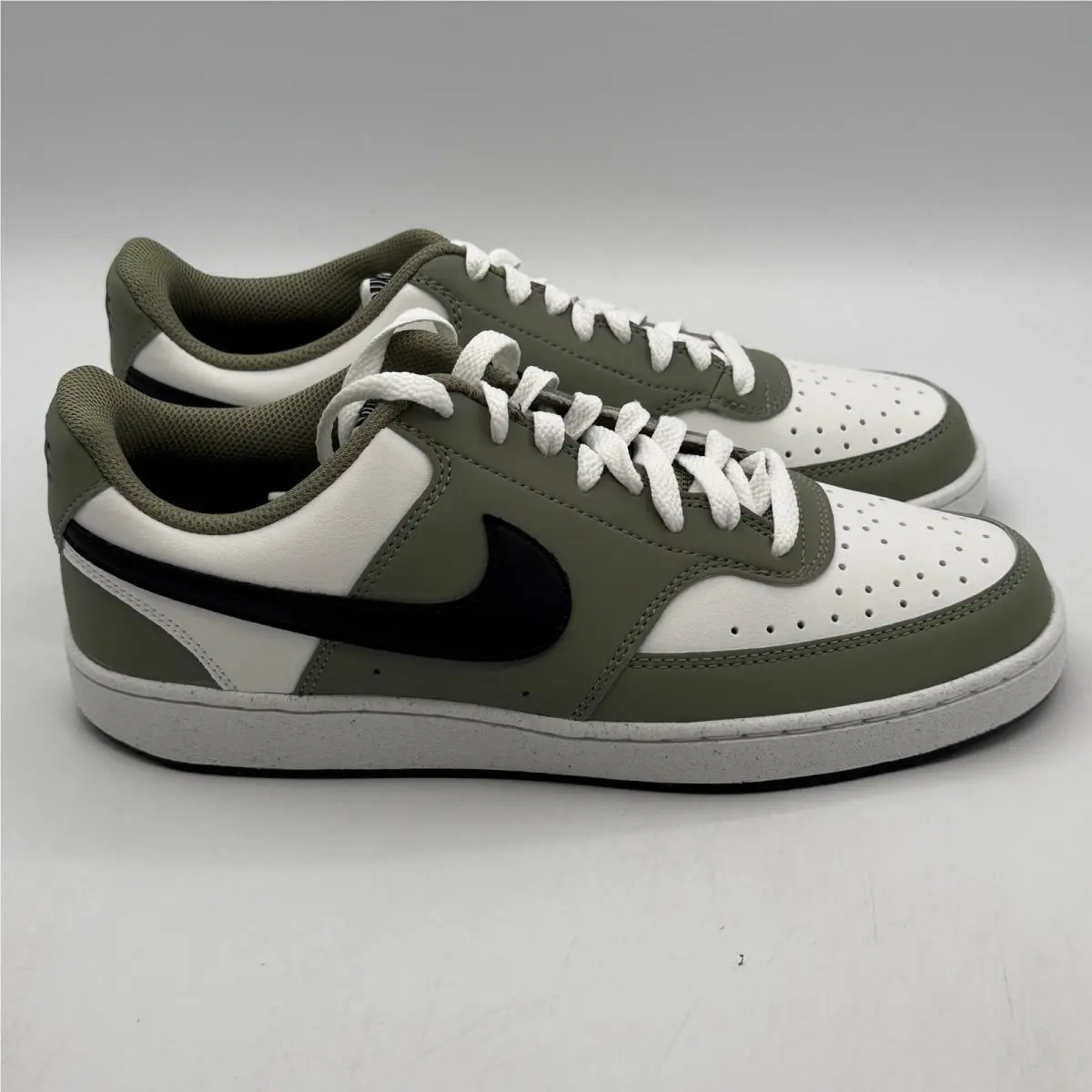 Nike Court Vision Lo P Nbk Shoes Mens Size 8.5 White Sage Green IM0459 104