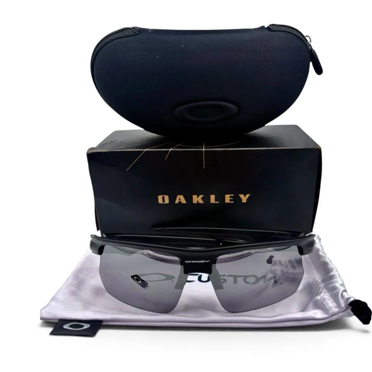 Sunglasses Bisphaera Steel Wrap Frames w/ Prizm Black Lenses by Oakley