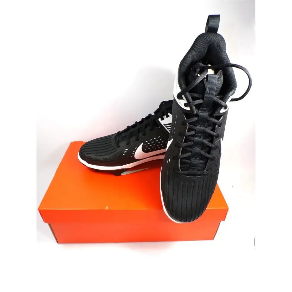 Nike Force Savage Pro 3 Tcu Team Bank Blk/white Football Cleats Mens Size 14