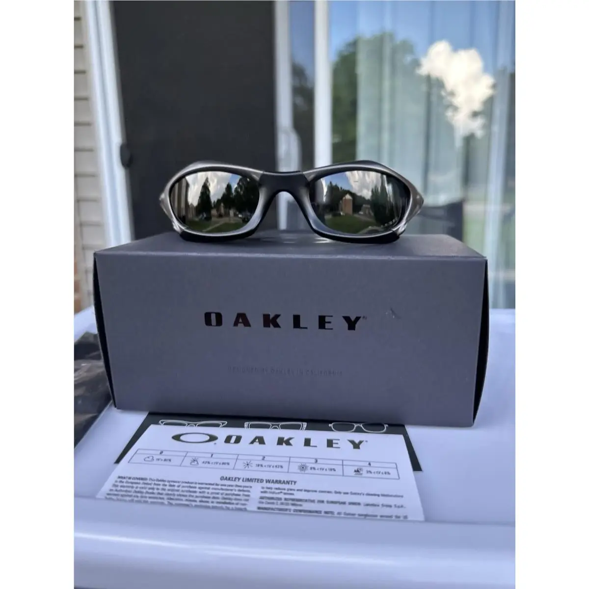 Y2K Vintage  Splice Polarized Black Lens - Black Frame Gorpcore by Oakley