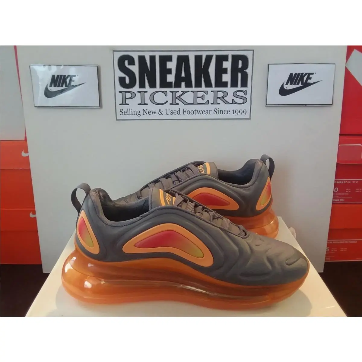 Nike shoes - Nike Air Max 720 GS - Gray (UPC: 192499821997) 8