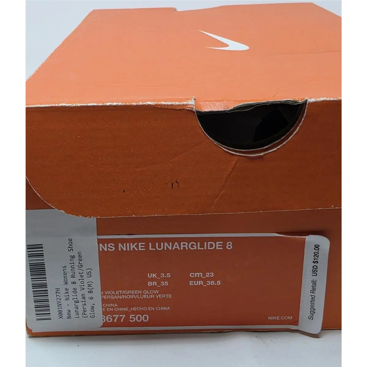 Nike shoes - Nike LunarGlide 8 - LunarGlide - AA8677-500 - Persian Violet/Green Glow 0