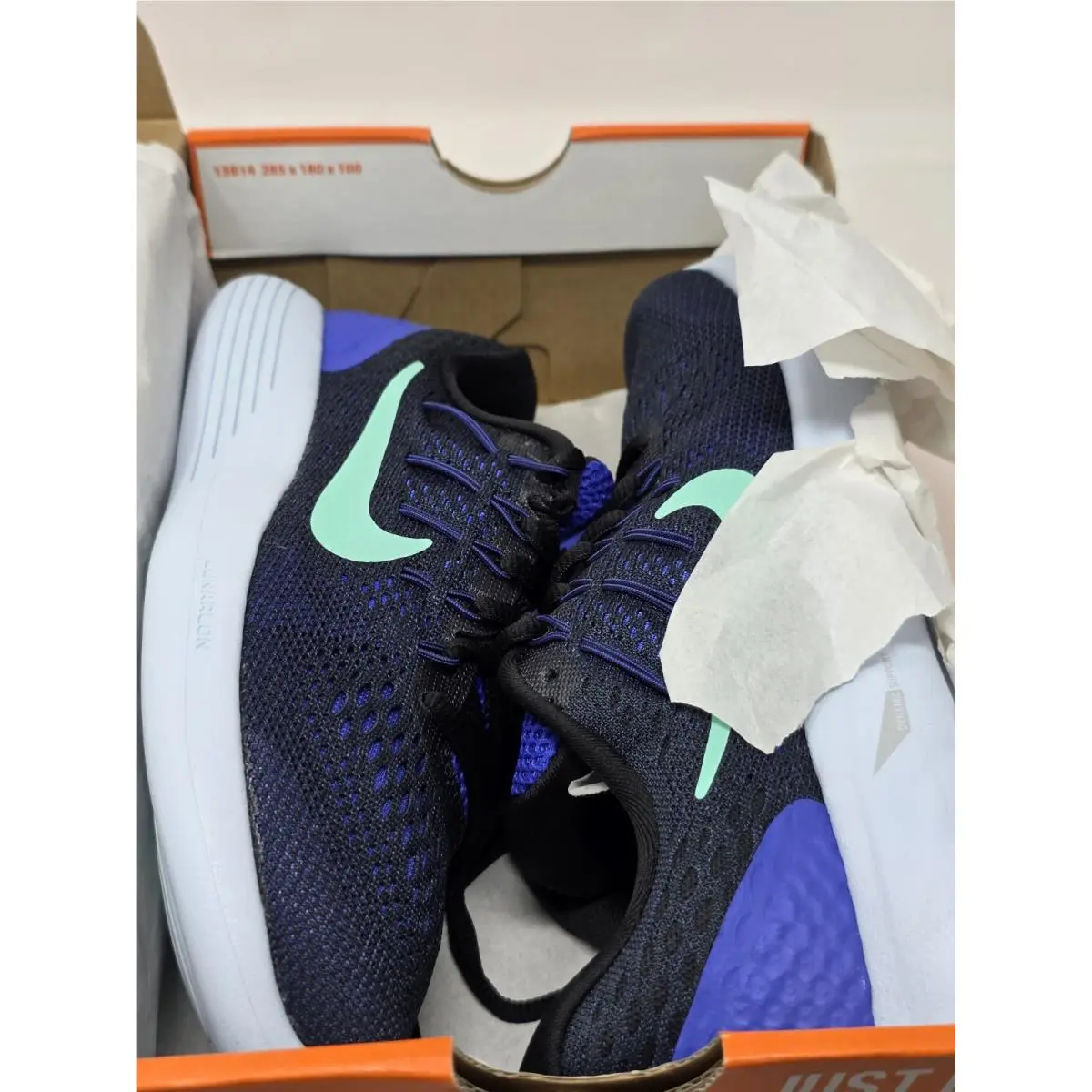 Nike shoes - Nike LunarGlide 8 - LunarGlide - AA8677-500 - Persian Violet/Green Glow 1