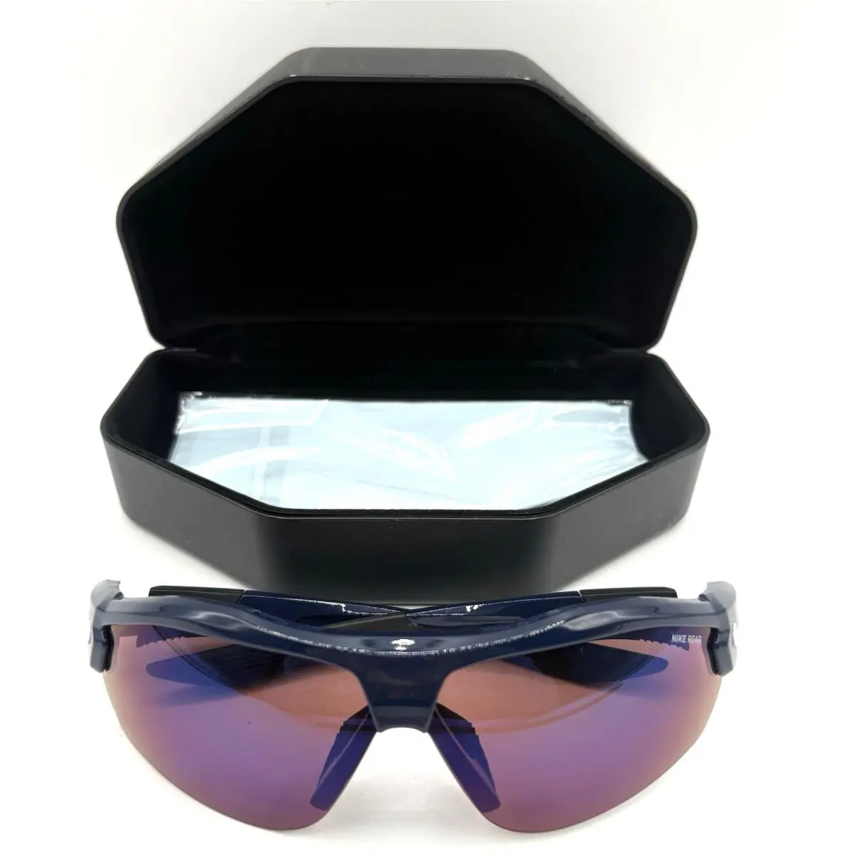 Sunglasses ShowX3 DN9252 410 Blue Frames Tint Mirror 72mm Baseball Fish by Nike