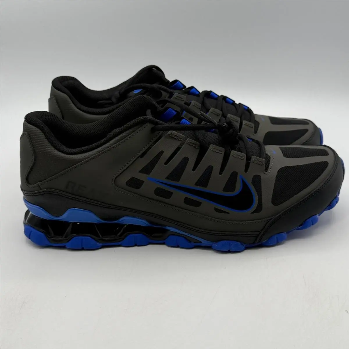 Nike Reax 8 TR Mesh Shoes Men Size 12 Newsprint Racer Blue Training 621716-012
