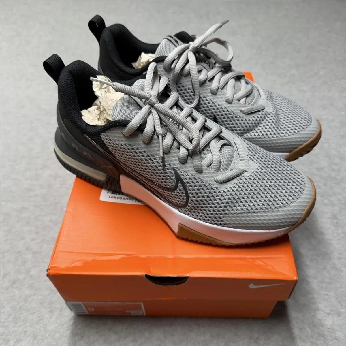 Air Max Alpha Trainer Shoes Mens 9 Gray Black Training Sneakers FQ1833-009 by Nike