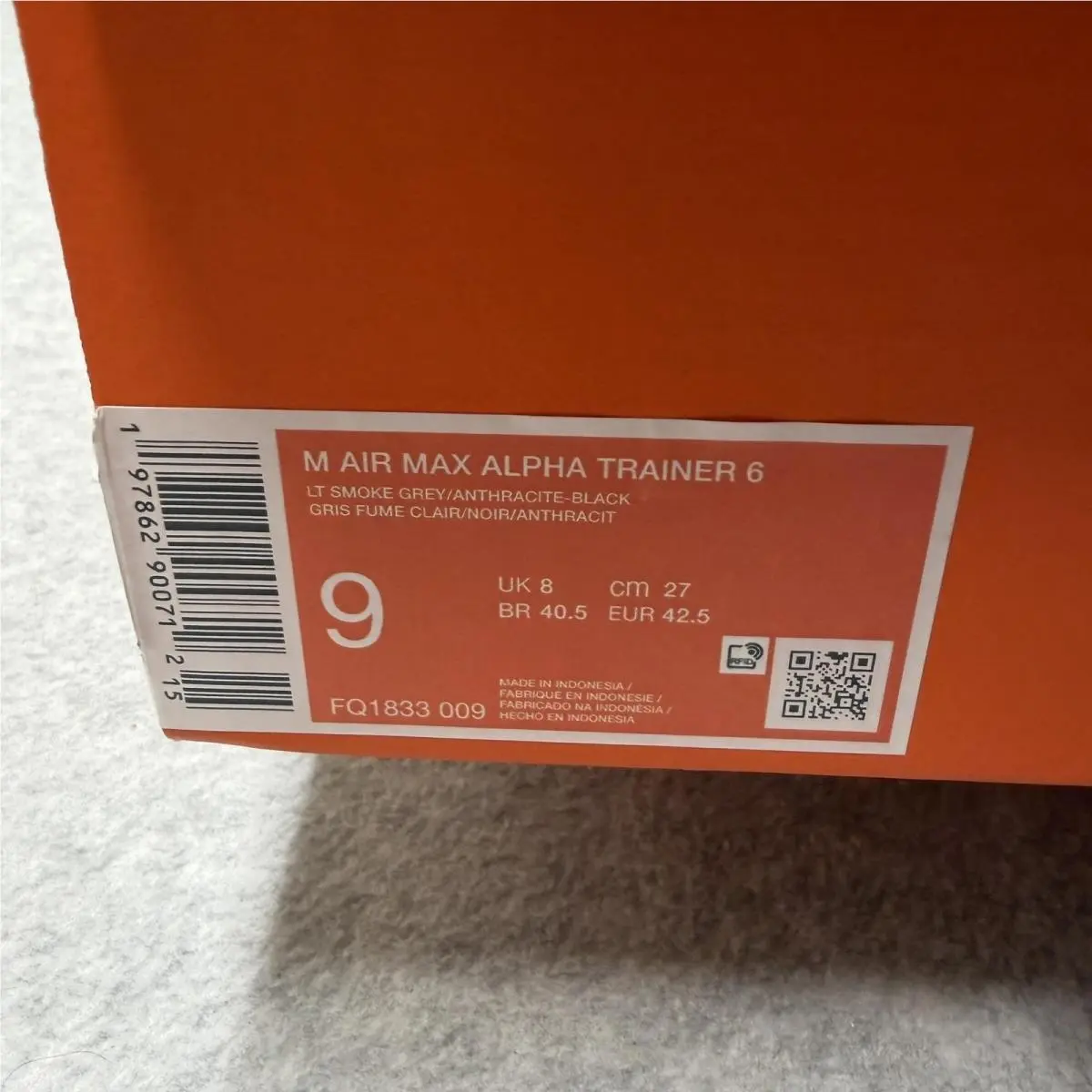 Nike shoes - Nike Air Max Alpha Trainer 3 - FQ1833-009 - Gray 0
