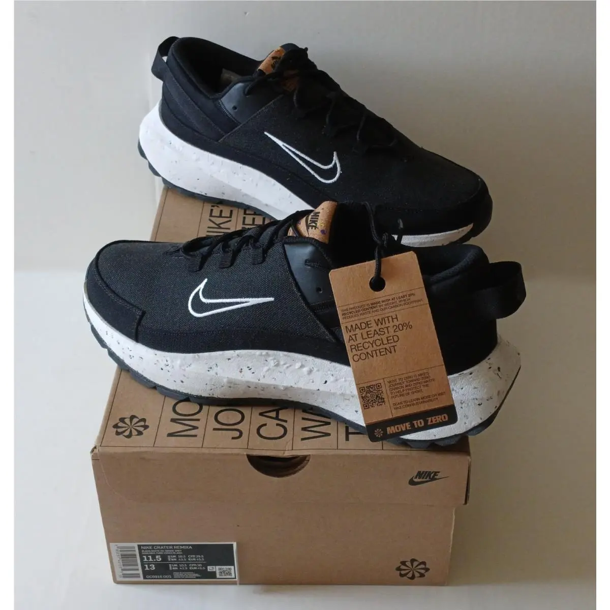 Crater Remixa DC6916-003 Men`s Shoes Size 11.5 by Nike