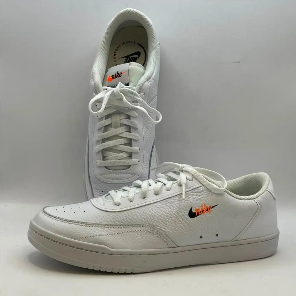Mens Nike Court Vintage Premium Casual Sneaker White Sz. 10.5 CT1726-100