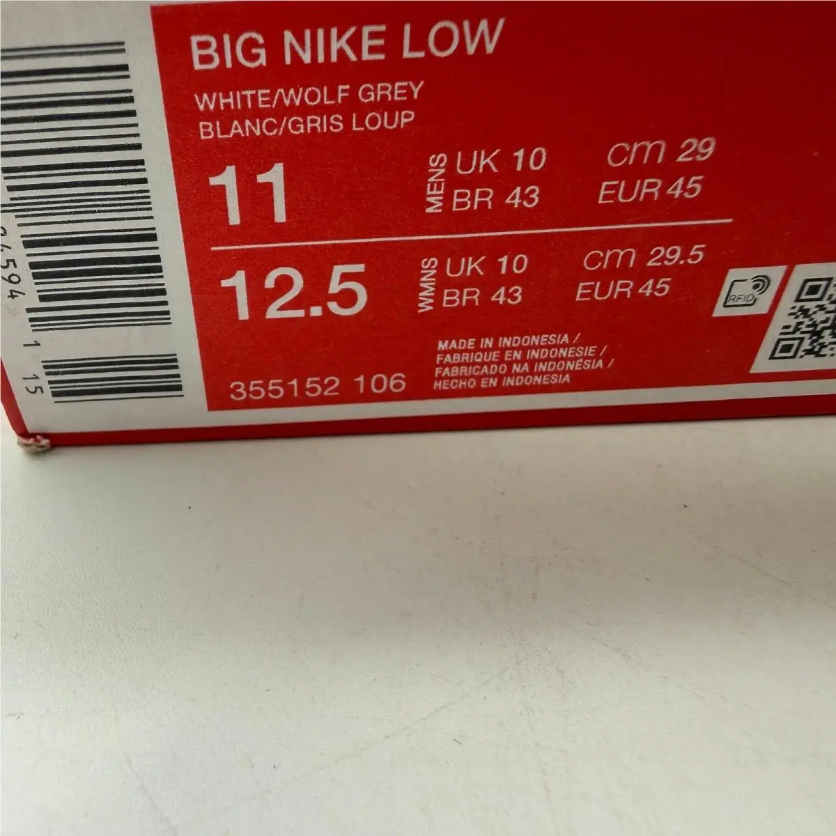 Nike shoes - Big Nike Low - Big Low - White 0