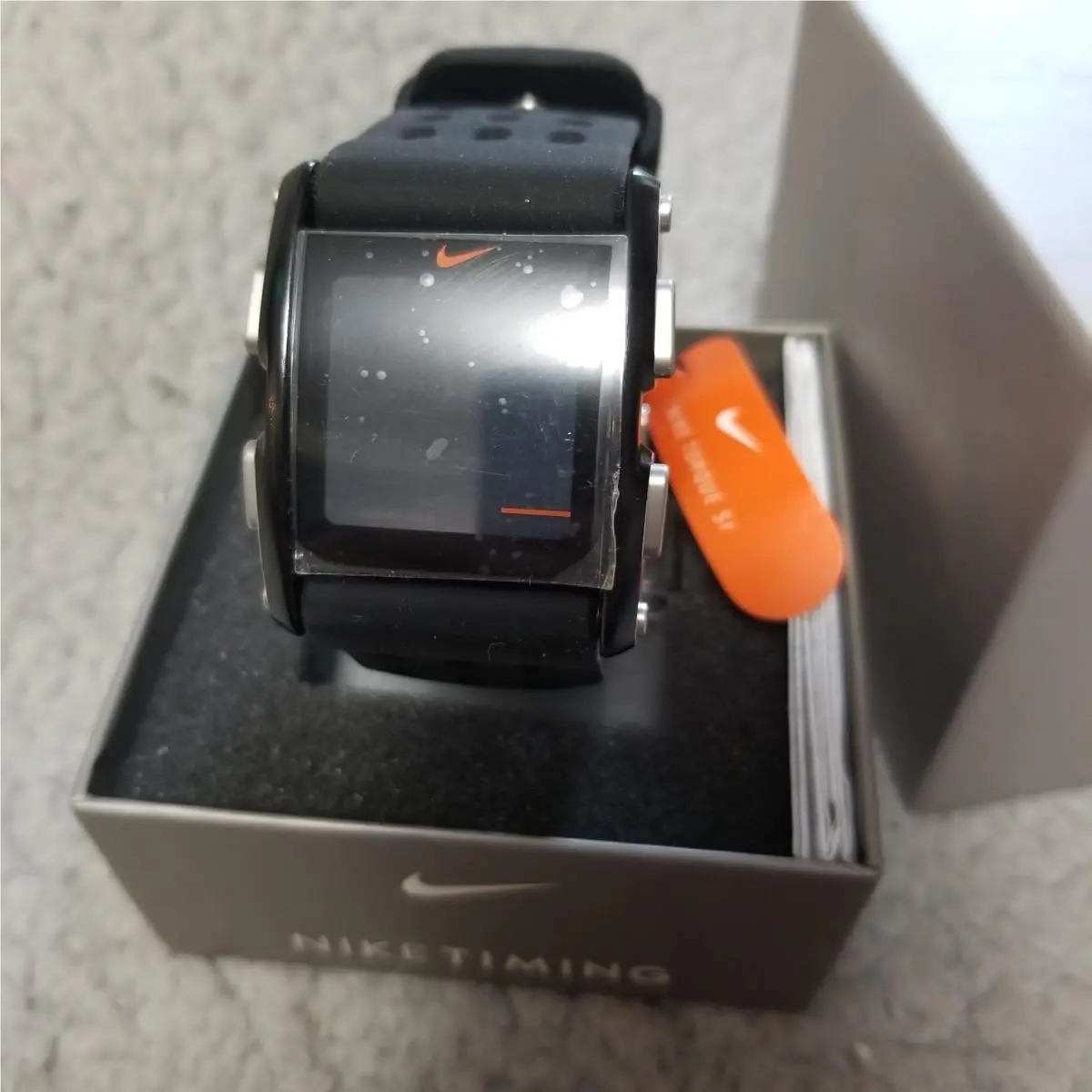 Nike Torque SI Mens Watch Black Digital Sport Rubber Strap 50M WR WC0067-002