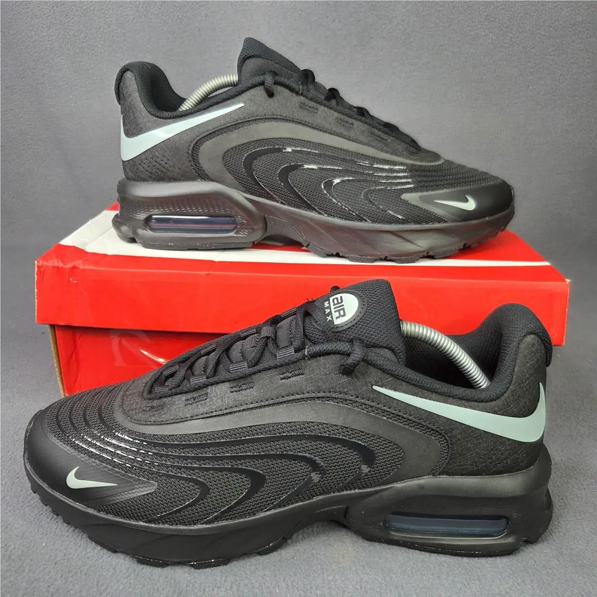 Men`s Air Max Fire Shoes Black Light Pumice Size 11.5 IR0819-006 by Nike