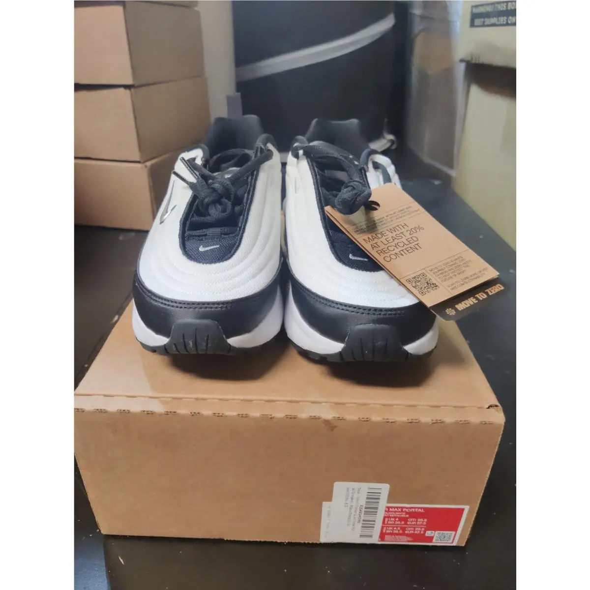 Women`s Air Max Portal Black/metallic Silver/white by Nike
