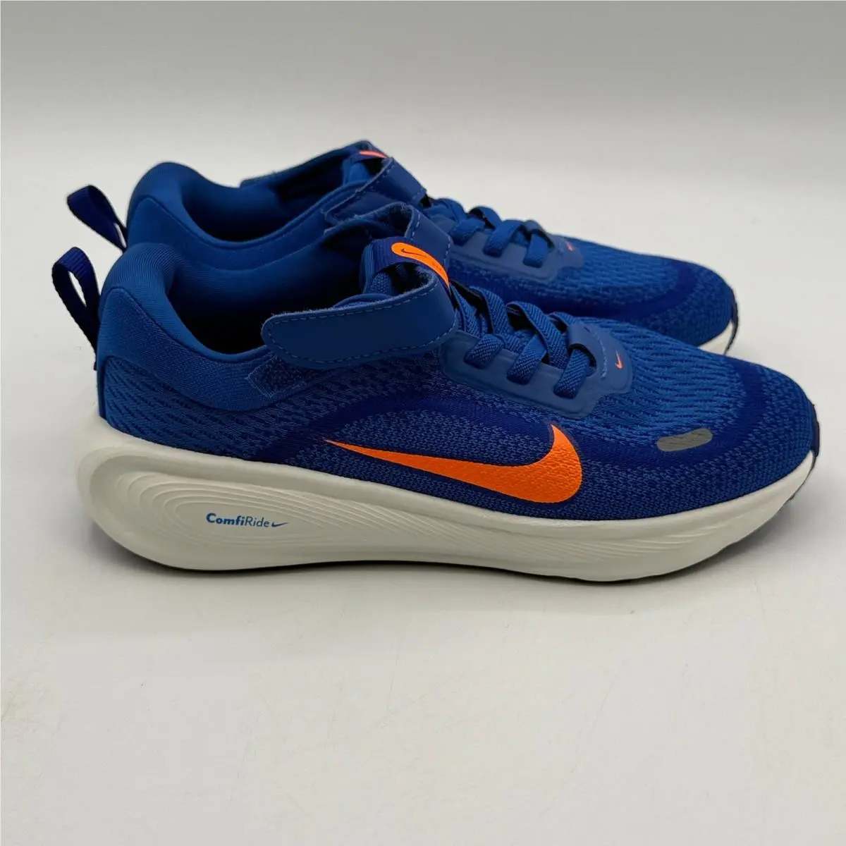 Nike Stellar Ride Shoes Kids Size 1Y Blue Orange Running HQ3267 400