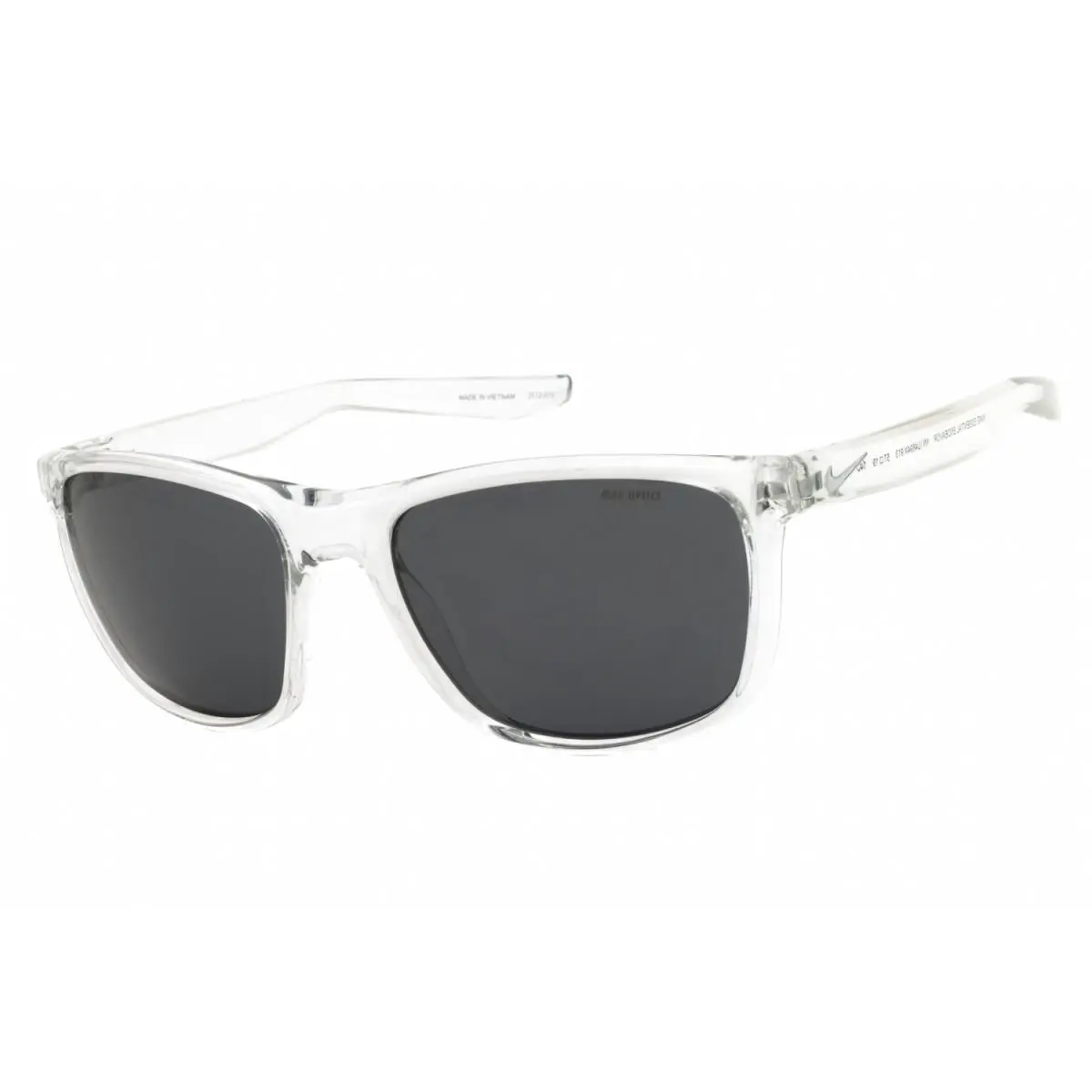 Nike Essential Endeavor NN IU4694X-913 Sunglasses 57mm - Frame: CRYSTAL CLEAR, Lens: DARK GREY