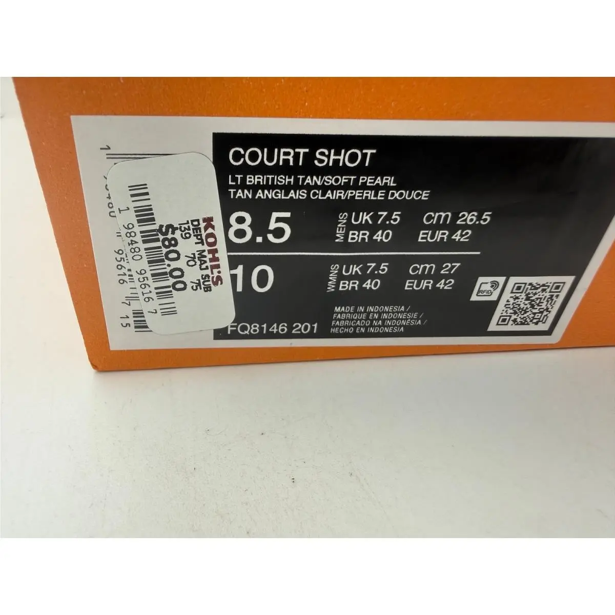 Nike shoes - Court Shot - Court Shot - Brown 0