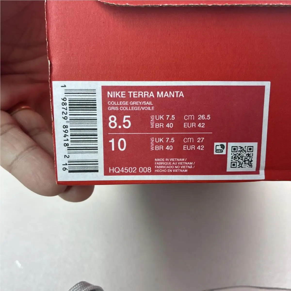 Nike shoes - Nike Terra Manta - Terra Manta - HQ4502-008 - Gray 4