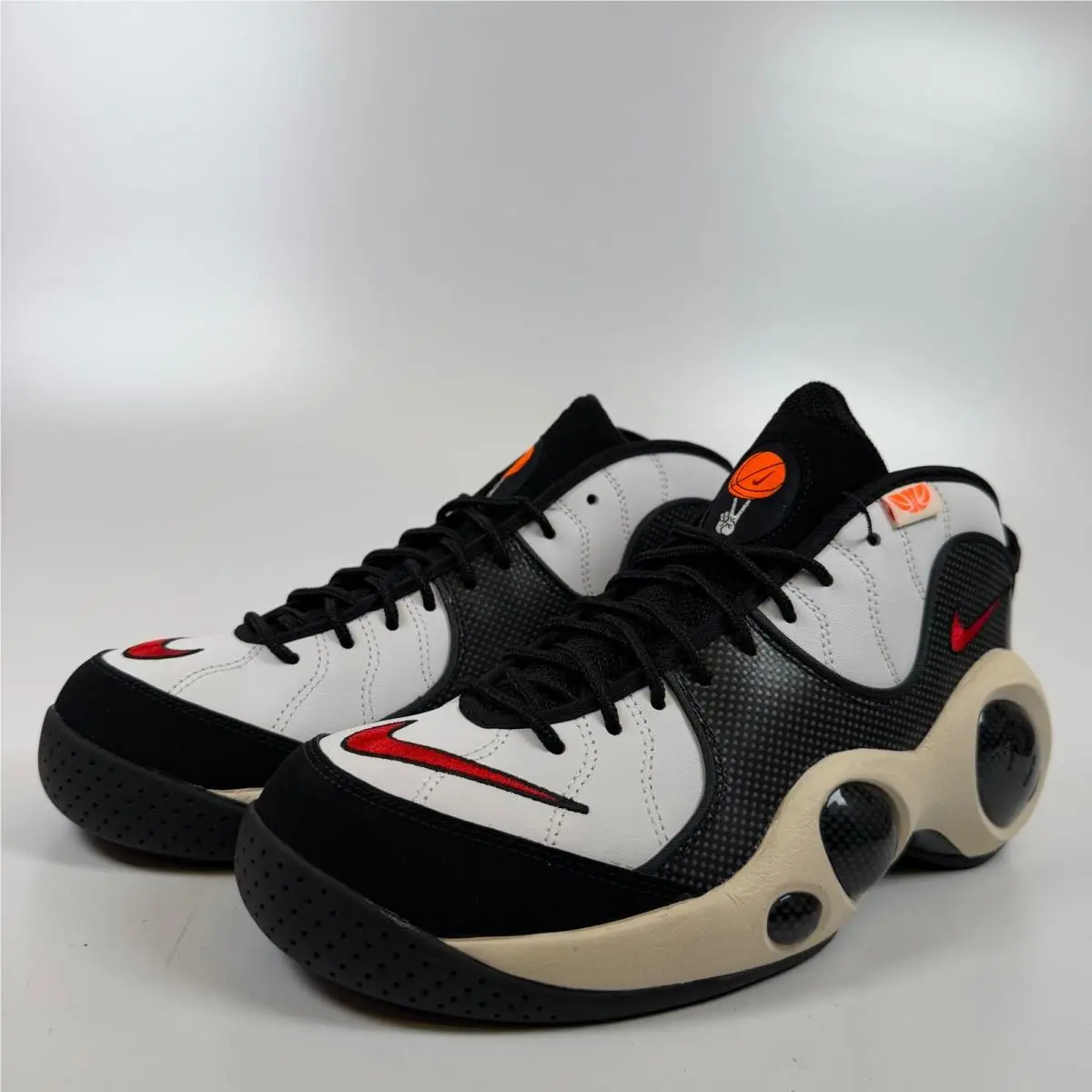 Nike Air Zoom Flight 95 Hoops Pack White University Red DX3955-100 Mens 9.5
