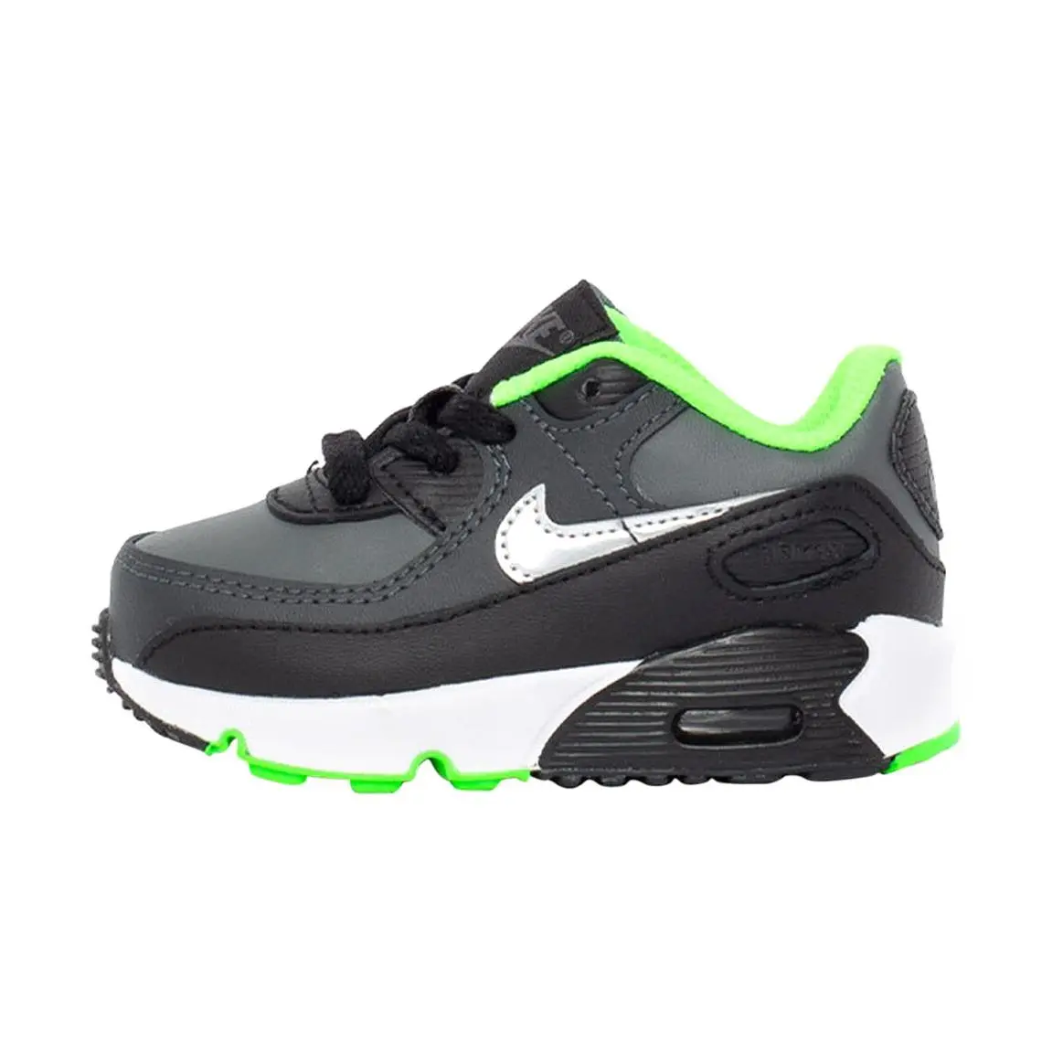 Toddler`s Nike Air Max 90 Ltr Black/chrome-dk Smoke Grey CD6868 016 - 5