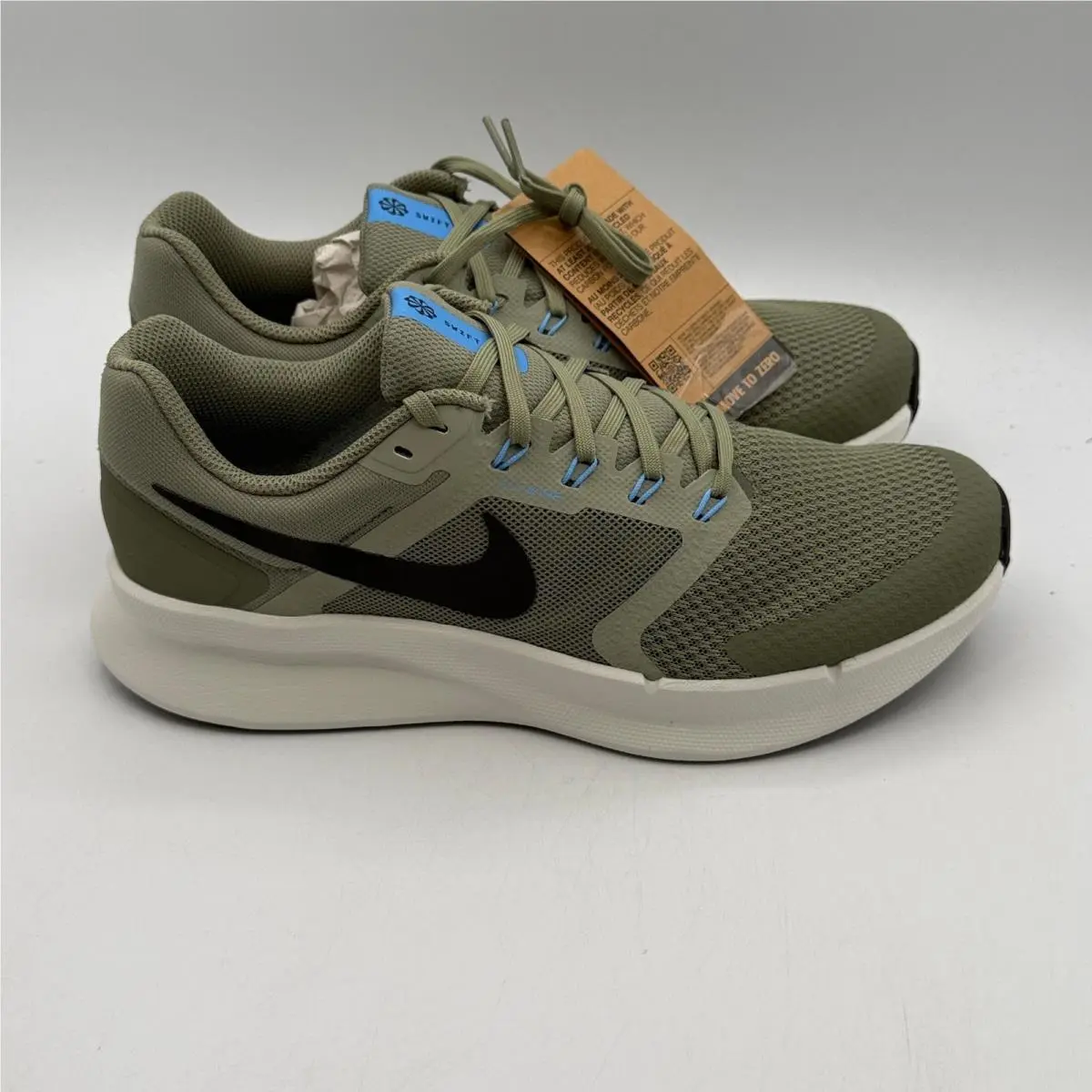 Nike Run Swift 3 Shoes Mens Size 9 Silver Sage Spruce Fog Running DR2695 300