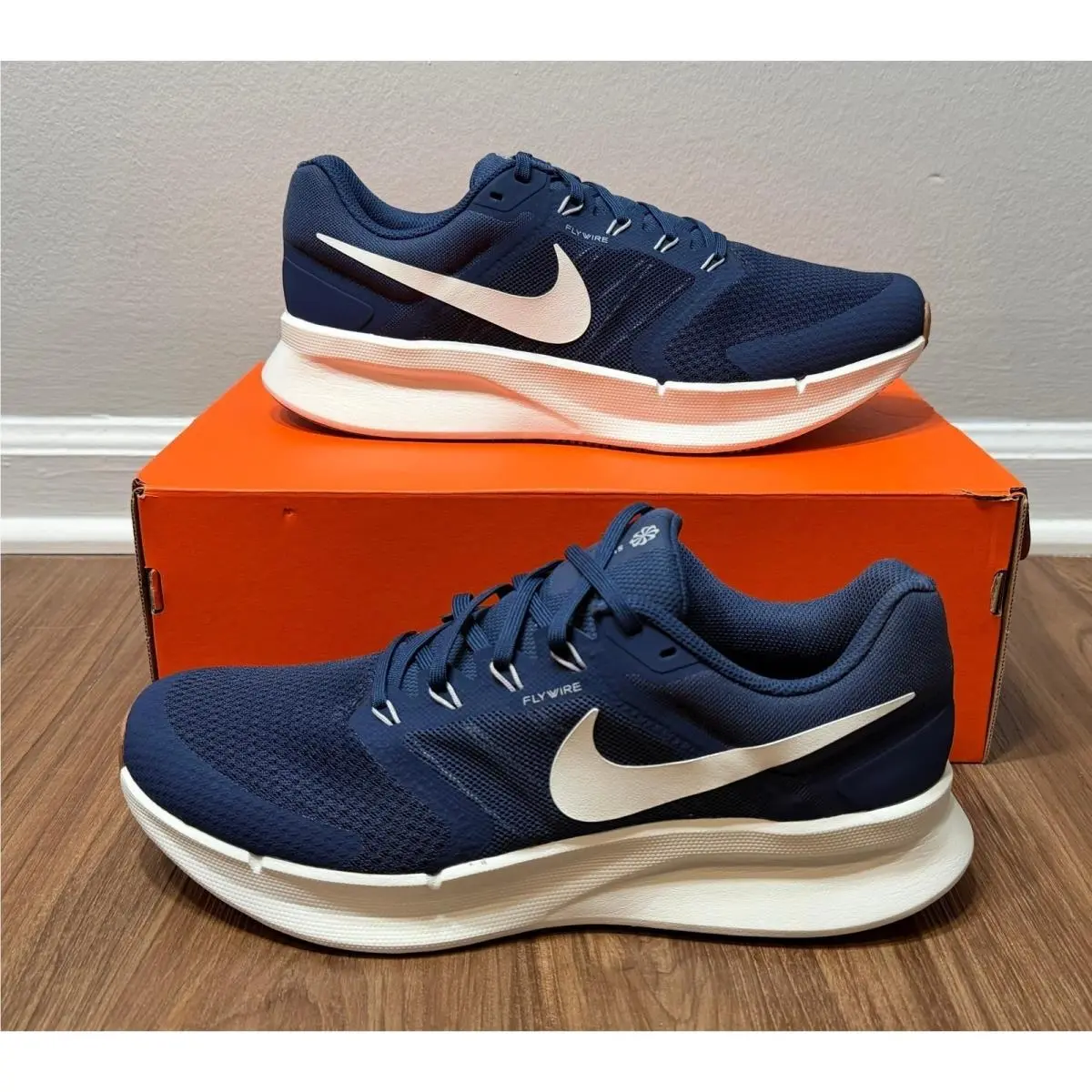Nike Run Swift 3 Mens Running Shoes Midnight Navy White DR2695-406 Size 9