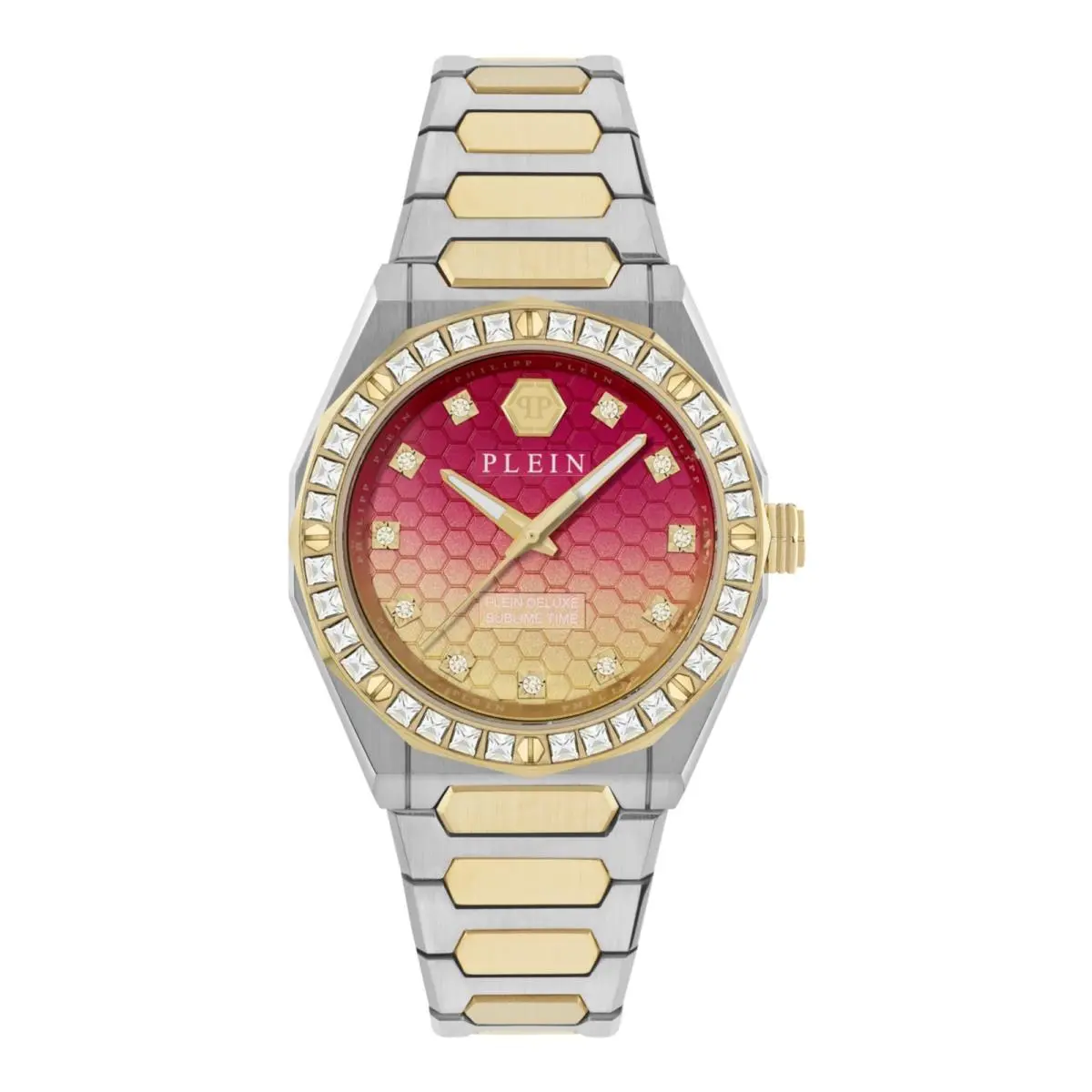 Womens Two Tone 36mm Bracelet Fashion Watch by Philipp Plein