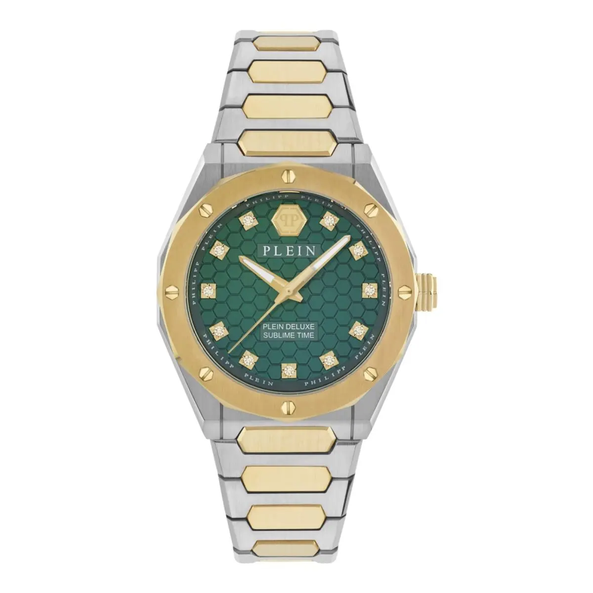 Womens Two Tone 36mm Bracelet Fashion Watch by Philipp Plein