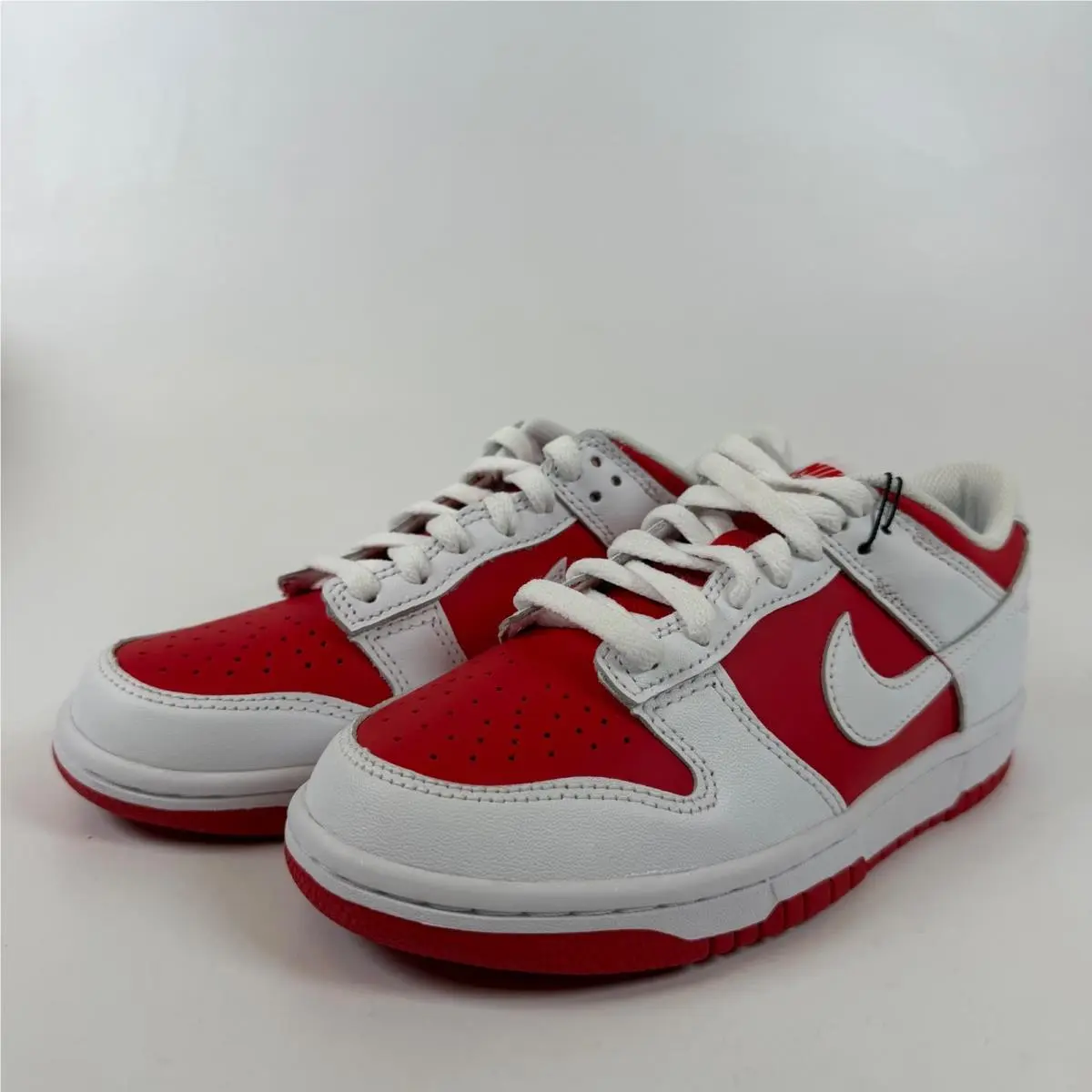 Nike Dunk Low GS White University Red Sneakers CW1590-600 Kids Size 5Y