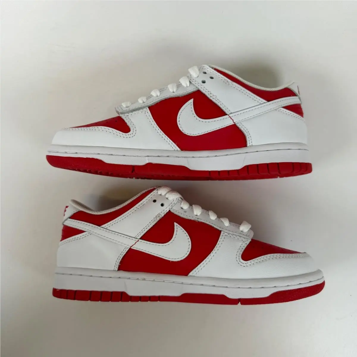 Nike shoes - Nike Dunk Low GS White University Red - White 1