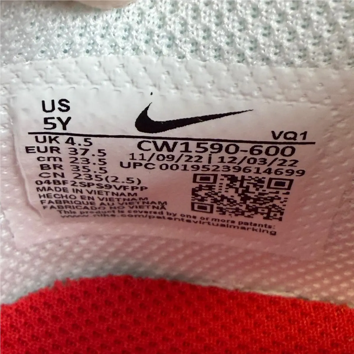Nike shoes - Nike Dunk Low GS White University Red - White 5