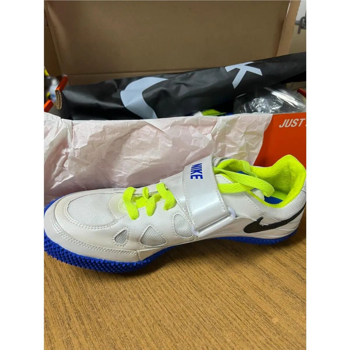 Nike shoes - Nike Zoom High Jump - Zoom High Jump - 317645-104 - White/Black-Treasure Blue-Volt 1