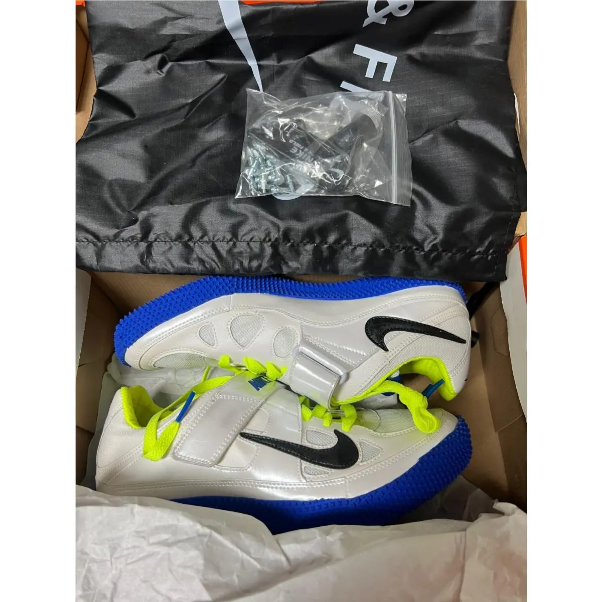 Nike shoes - Nike Zoom High Jump - Zoom High Jump - 317645-104 - White/Black-Treasure Blue-Volt 2