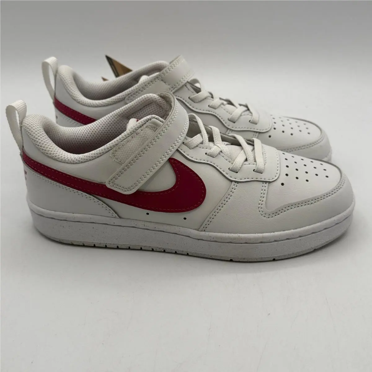 Nike Court Borough Low Recraft Shoes Kids Size 3Y Platinum Sweet Beet DV5457-010