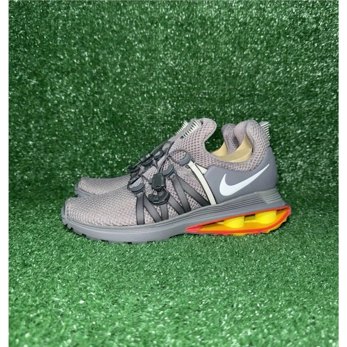 Nike shoes - Nike Shox - Shox - AQ8554700 - Gunsmoke Gray, Manufacturer: Metallic Gold/Metallic Gold 3