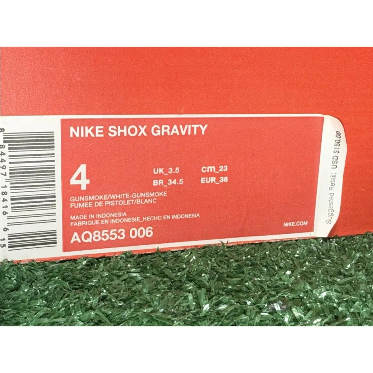 Nike shoes - Nike Shox - Shox - AQ8554700 - Gunsmoke Gray, Manufacturer: Metallic Gold/Metallic Gold 7