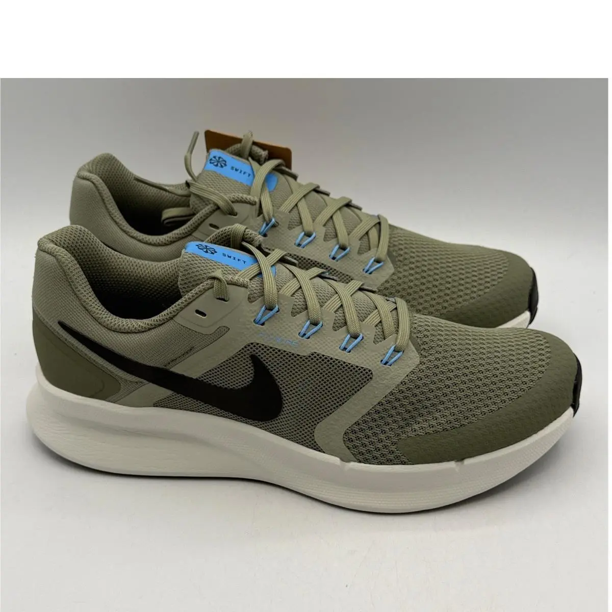 Nike Run Swift 3 Shoes Mens Size 8.5 Silver Sage Black Running DR2695-300