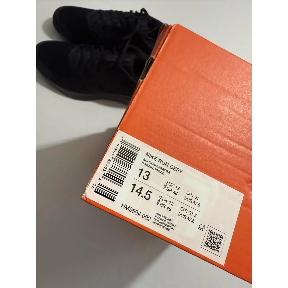 Nike shoes - Nike Run Defy - Run Defy - HM9594-002 - Black (UPC: 0197861838054) 8