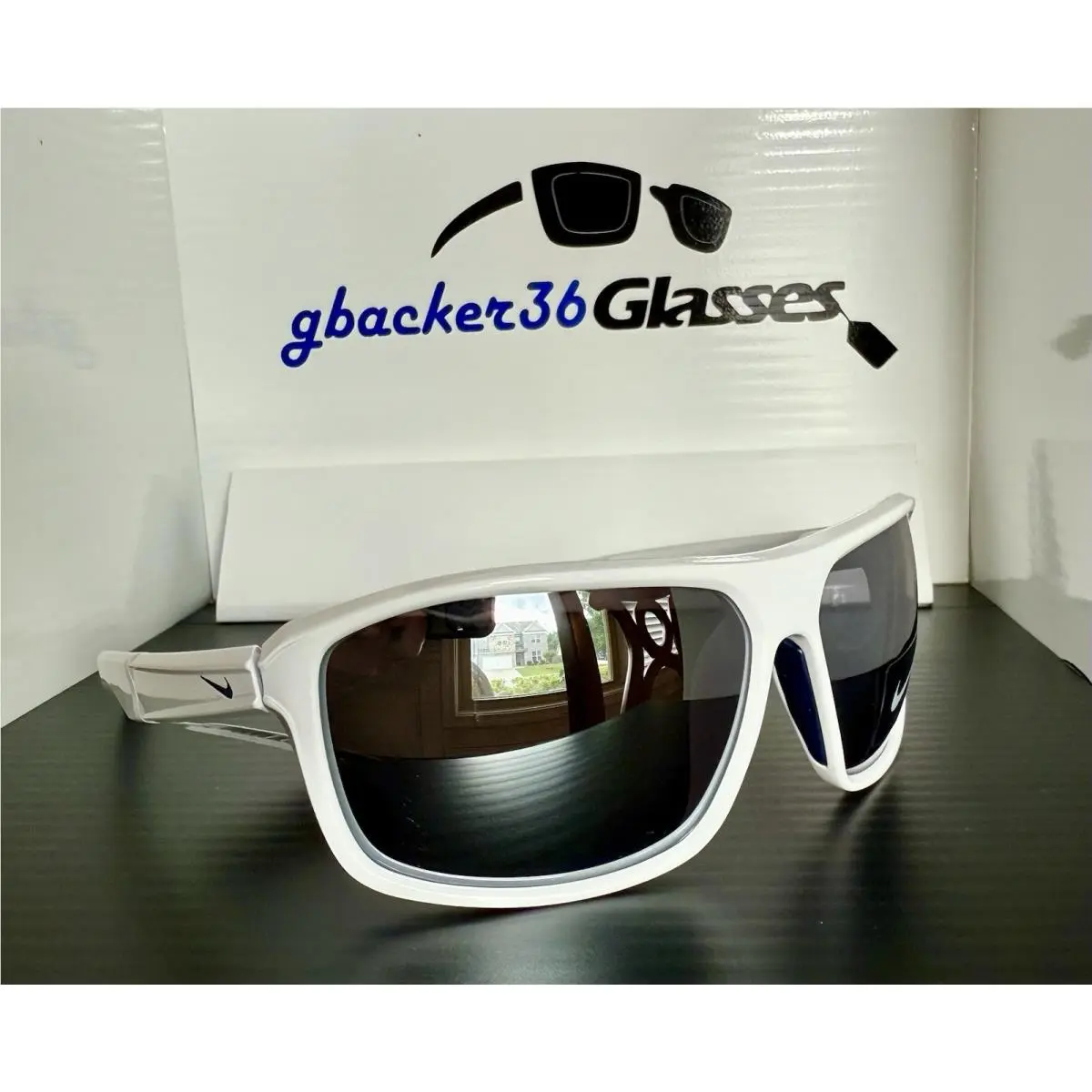 Premier Stride Sunglasses - White/mirror - IB3286X-100 by Nike