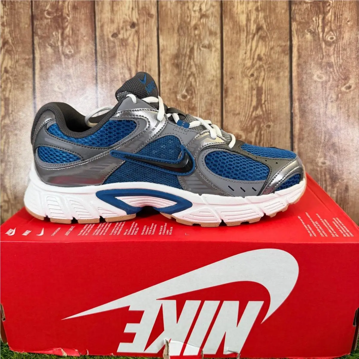 Nike V5 Rnr Running Shoes Mens Size 8 Blue Grey Athletic Sneakers