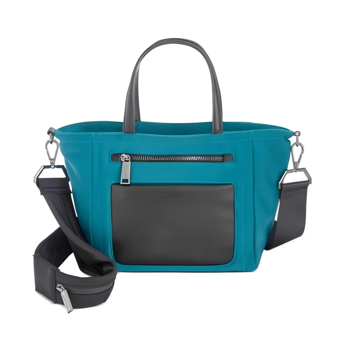 York Delancey Nylon Satchel Crossbody Bag – Teal by Kenneth Cole