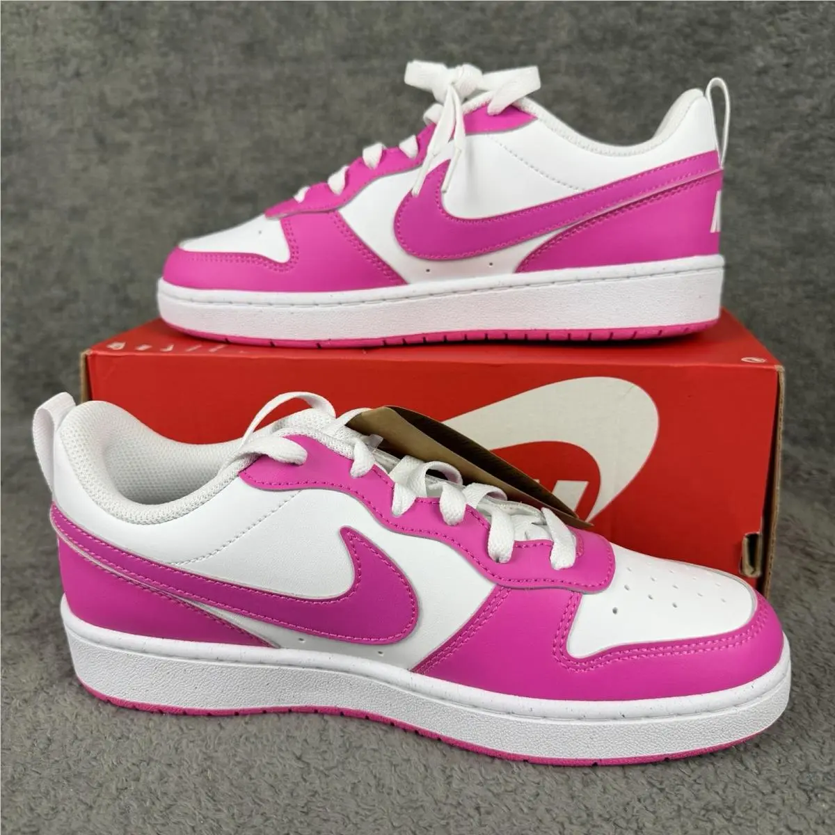 Nike shoes - Nike Court Borough - Court Borough - White / Laser Fuchsia / Pink 0