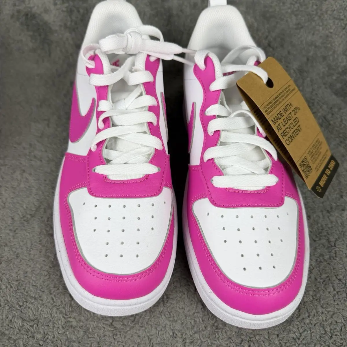 Nike shoes - Nike Court Borough - Court Borough - White / Laser Fuchsia / Pink 4