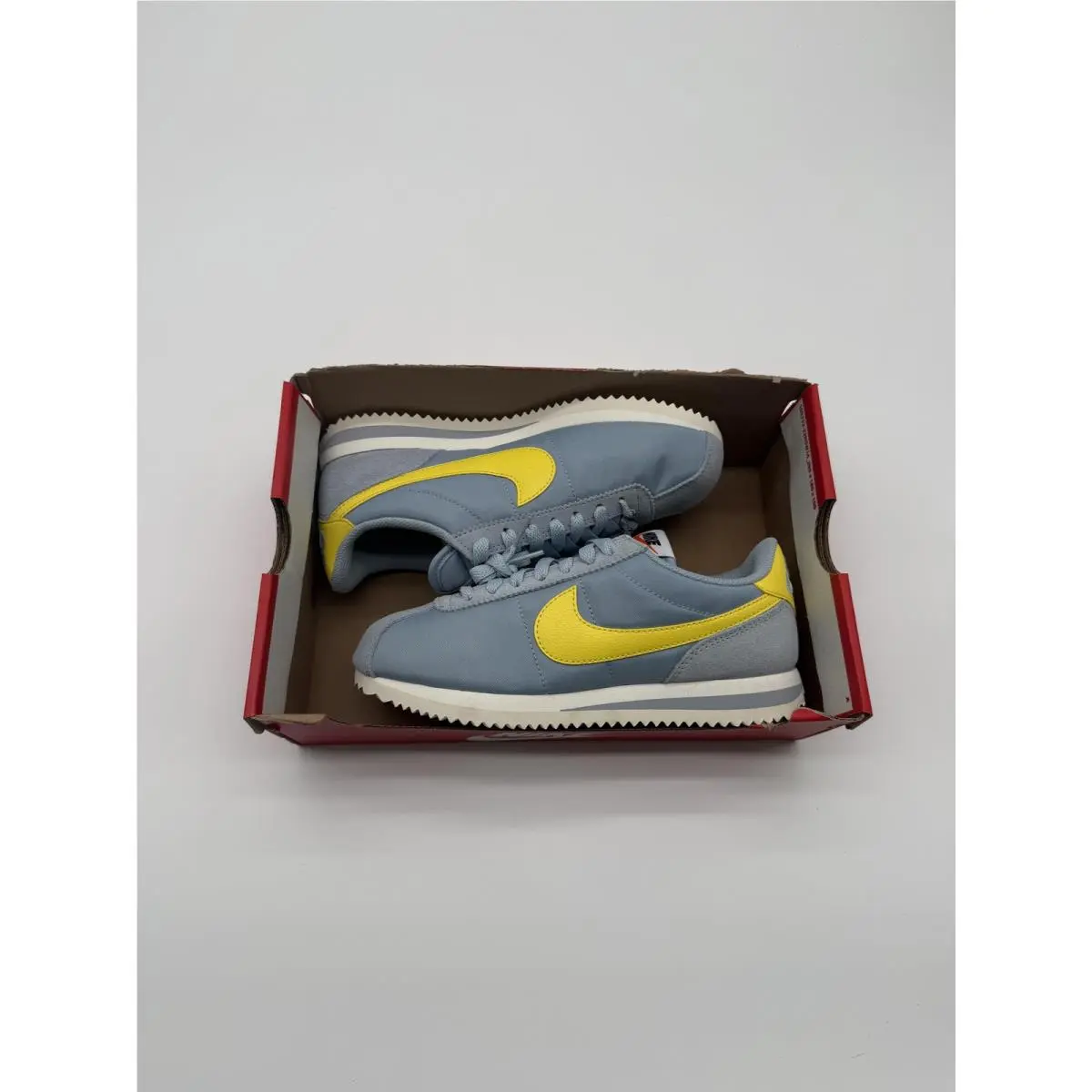 Nike Cortez Shoes Womens Size 6 Blue Yellow Running Sneakers DZ2795 404