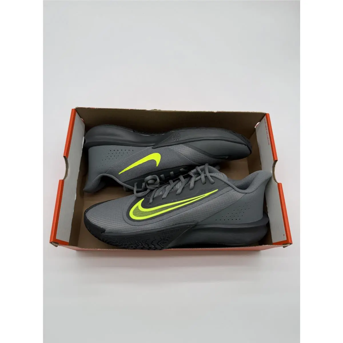 Nike Precision Shoes Men`s Size 12 Gray Volt Basketball Sneakers HJ9153 004