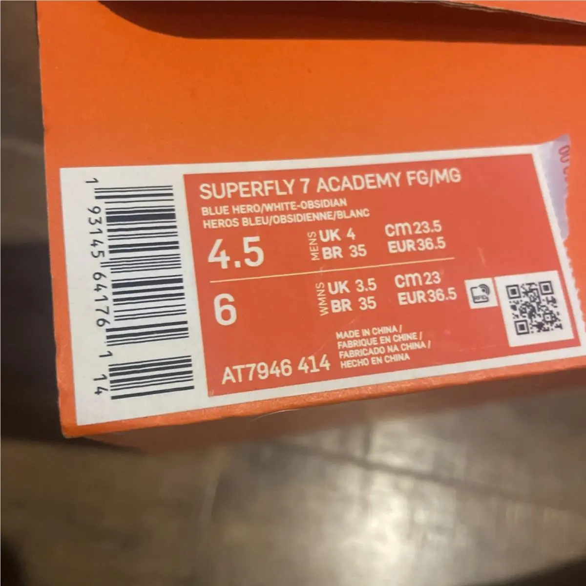 Nike shoes - Nike Mercurial Superfly - Mercurial Superfly - AT7946-414 - Blue (UPC: 193145641907) 4