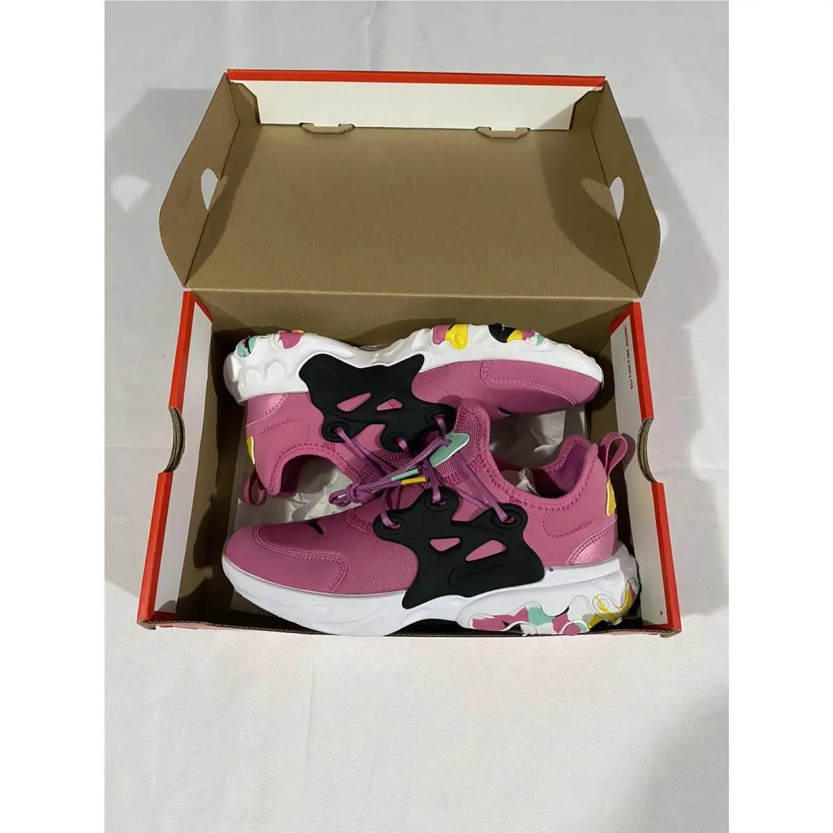 Youth Size 5Y Pink Nike React Presto MC GS Running Shoes CD8138 600